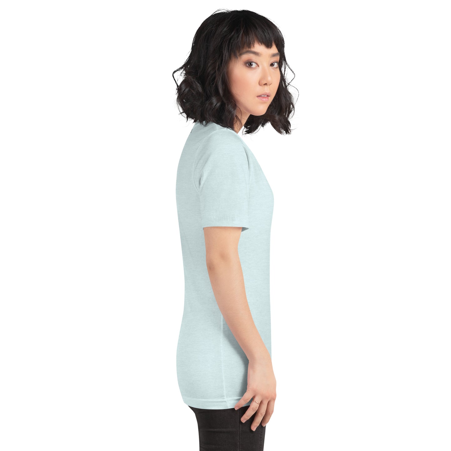 Image 54 of selected colour Evolution T-Shirt - Left Placement, with Evolution artwork visible in right-side angle.