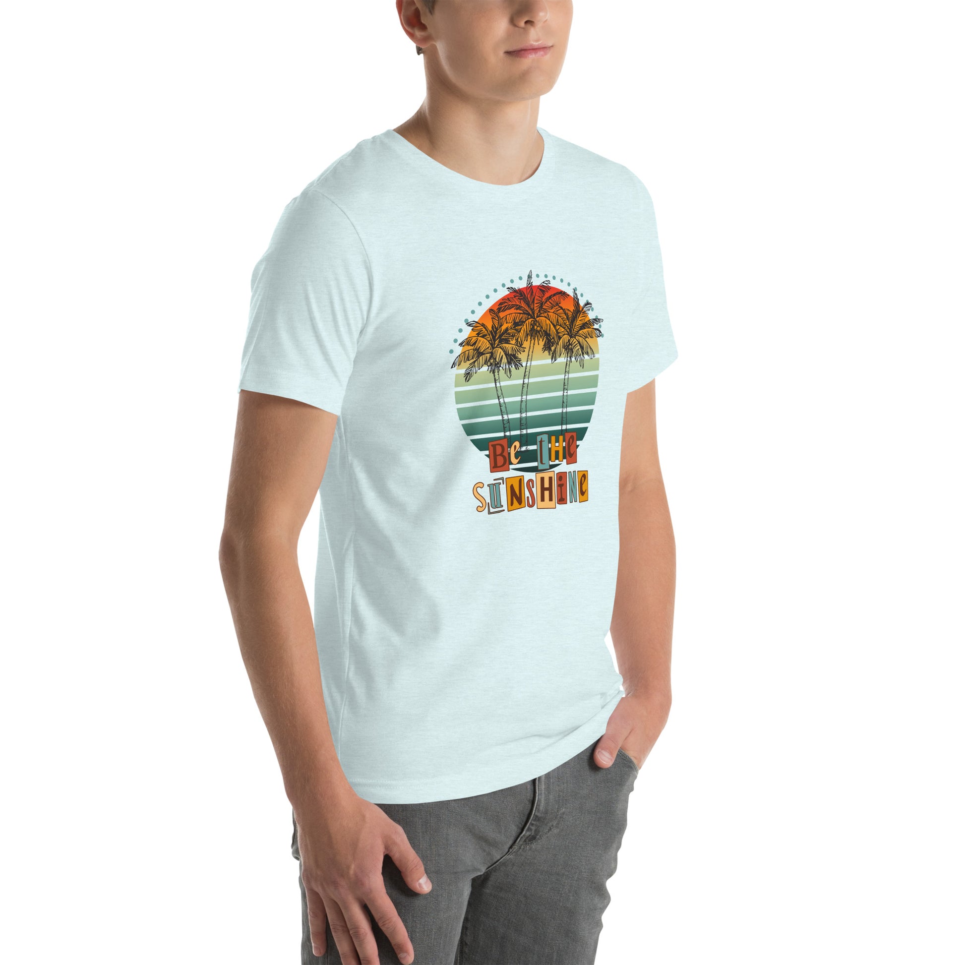 Solara T-Shirt by R.A. Apparel, image 118, front view, right-side angle, selected colour, design placement.