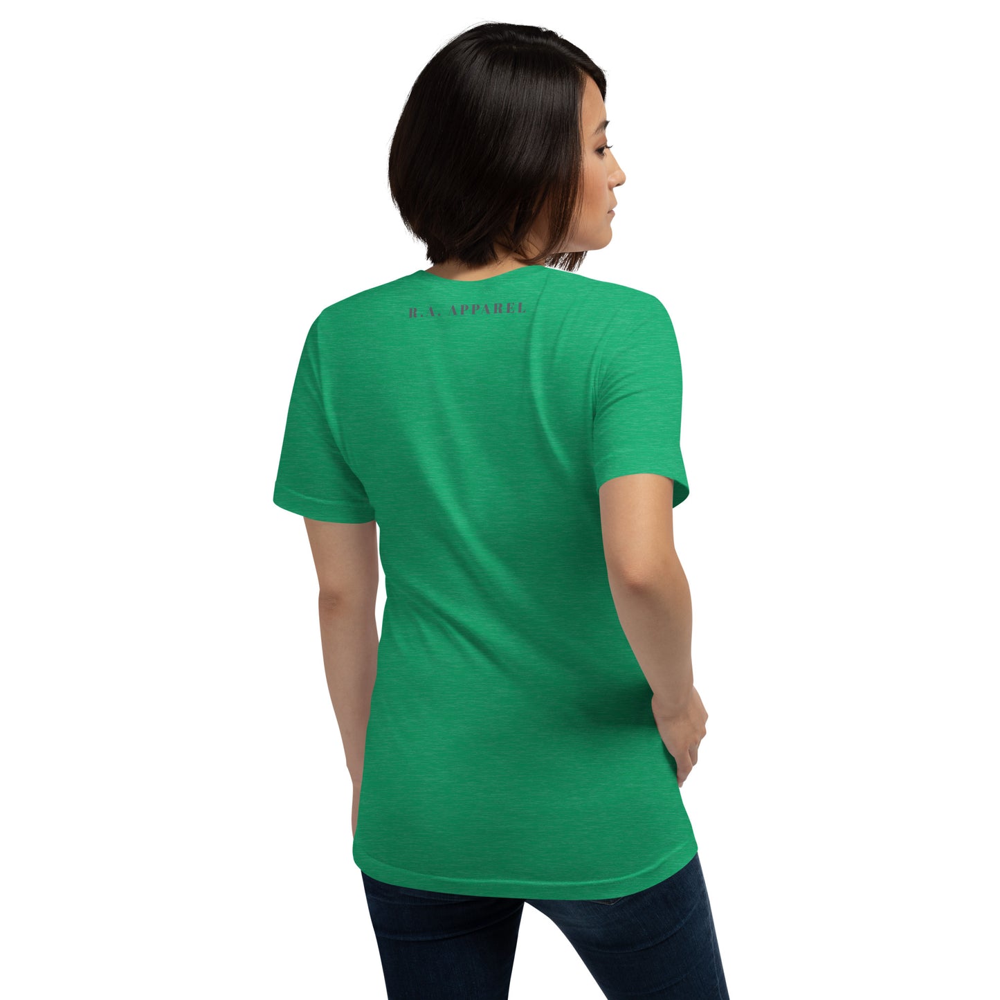 Twin Signal T-Shirt - Left Placement image 72: Turquoise version, size M with back view of the Gemini range.