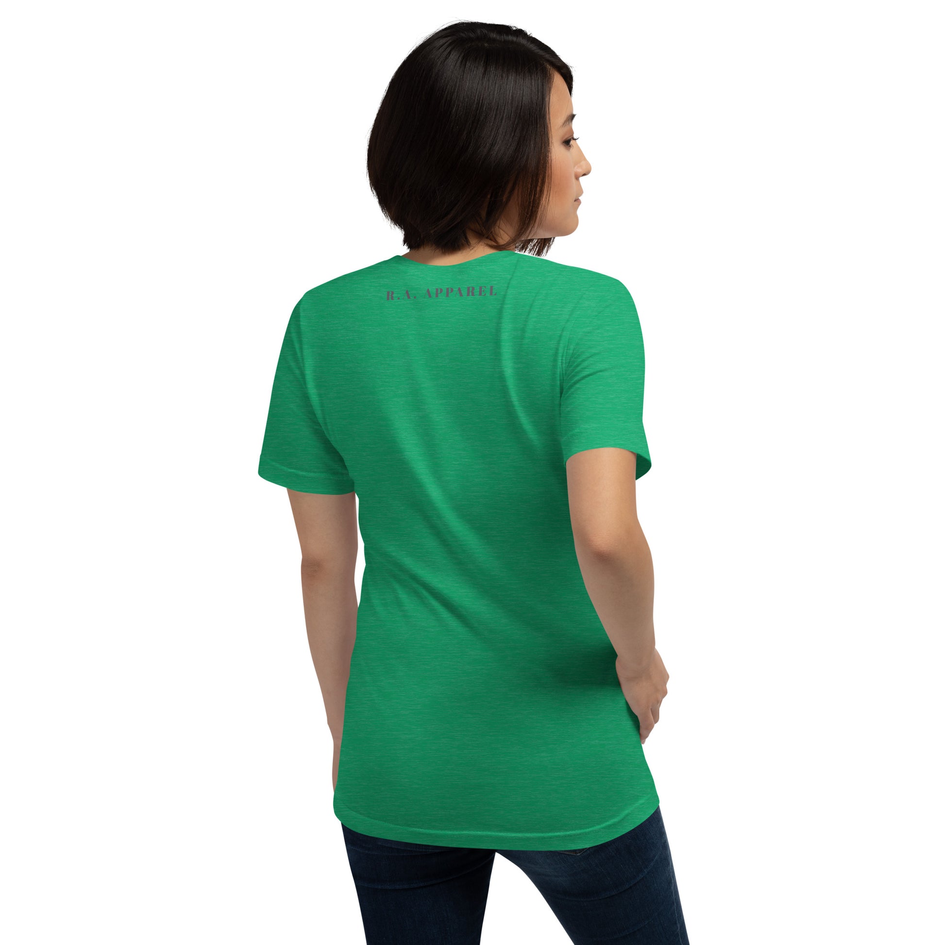 Twin Signal T-Shirt - Left Placement image 72: Turquoise version, size M with back view of the Gemini range.