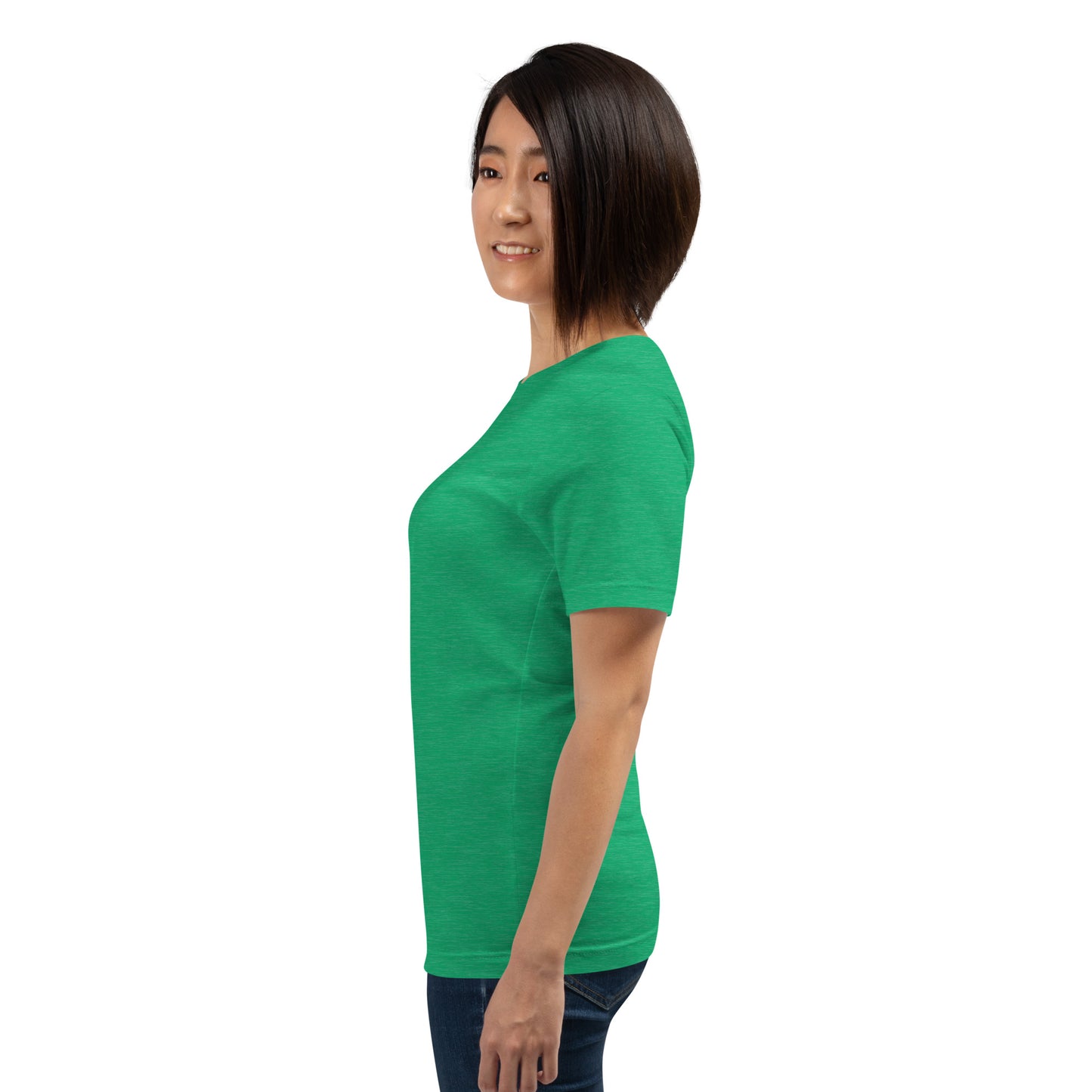 Twin Signal T-Shirt - Left Placement by R.A. Apparel, image 71, left-side angle, Turquoise, size S, left placement.