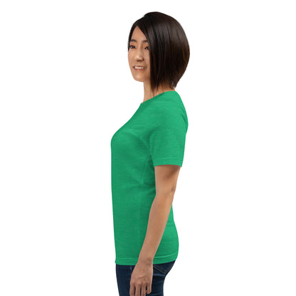 Balance Court T-Shirt - Left Placement by R.A. Apparel, image 41, left-side angle, Heather Mauve, size S, left placement.