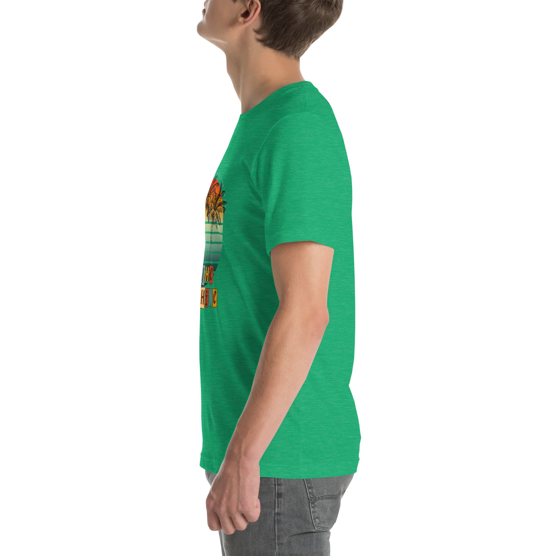 Solara T-Shirt by R.A. Apparel, image 69, left-side angle, Orange, size XL, design placement.