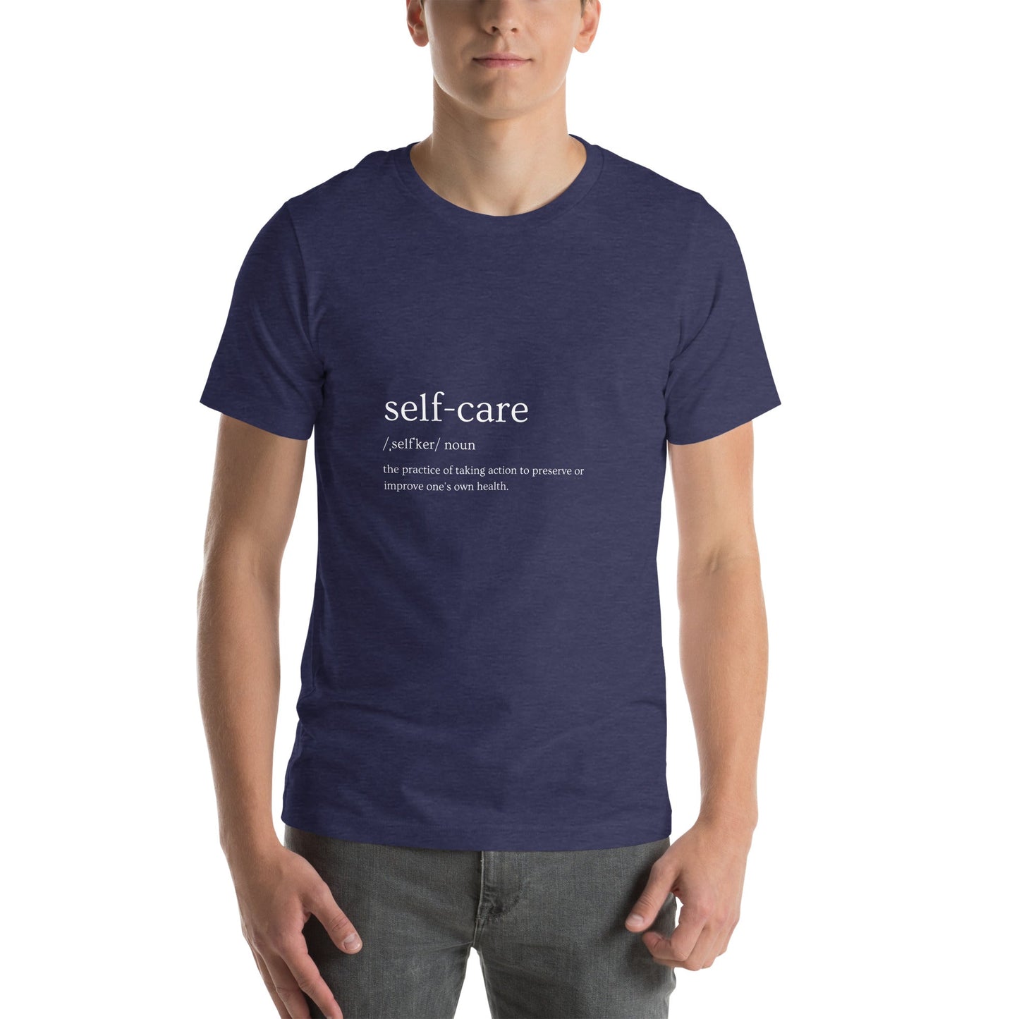 Self Ritual T-Shirt - Left Placement by R.A. Apparel, image 7, front view, Black Heather, size 4XL, left placement.