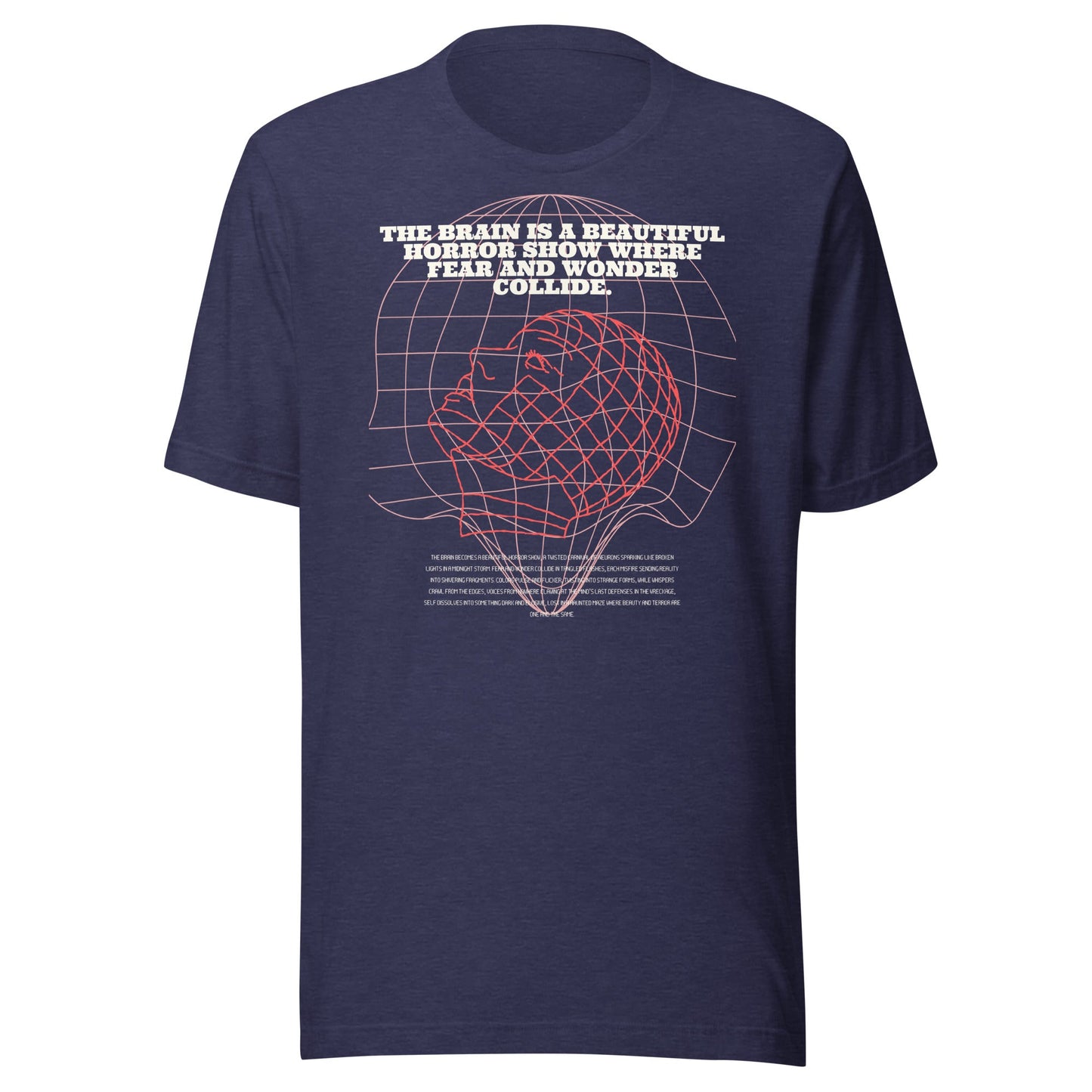 Fractured Process T-Shirt - Left Placement by R.A. Apparel, image 6, front view, Black Heather, size 3XL, left placement.