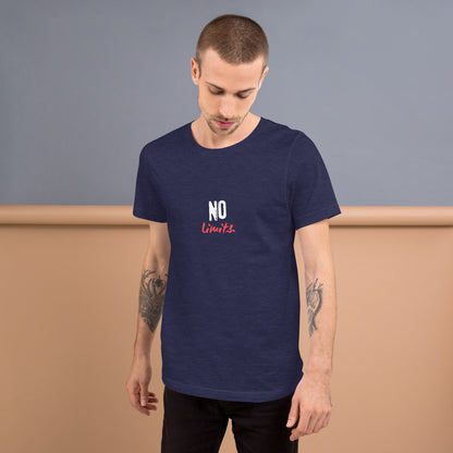 Image 17 of Vintage Black Limitless T-Shirt - Left Placement, size M, with No Limits artwork visible in front view.