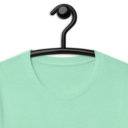 Festive Mood T-Shirt - Left Placement image 28 in Ocean Blue, size M, showing product view for the Xmas Mood design.