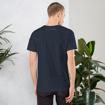 Noelle T-Shirt - Left Placement image 22 in Oxblood Black, size XL, showing back view for the Merry Christmas design.