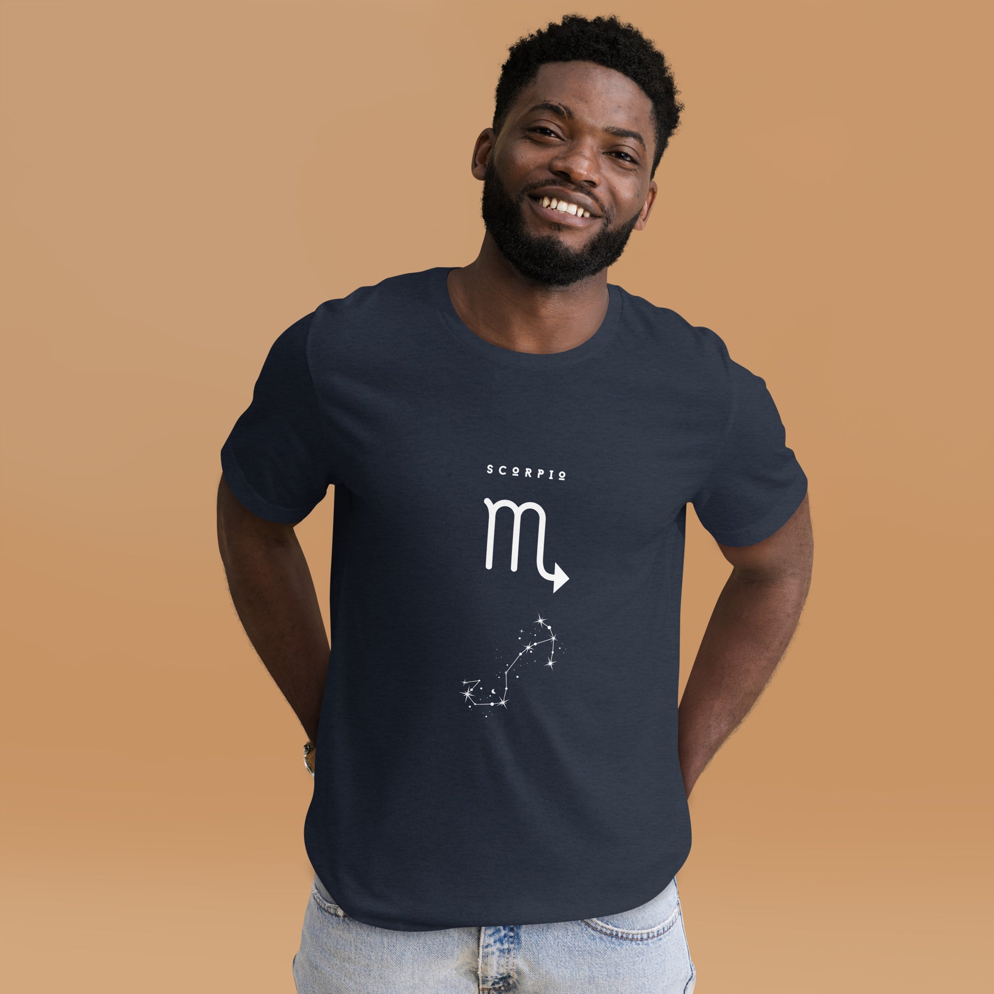 Sabletide T-Shirt image 28 in Navy, size L, showing front view for the Scorpio design.