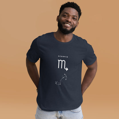 Sabletide T-Shirt image 28 in Navy, size L, showing front view for the Scorpio design.