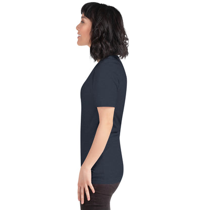 Quiet Peace T-Shirt - Left Placement image 22: Oxblood Black version, size XL with left-side angle of the Peace range.