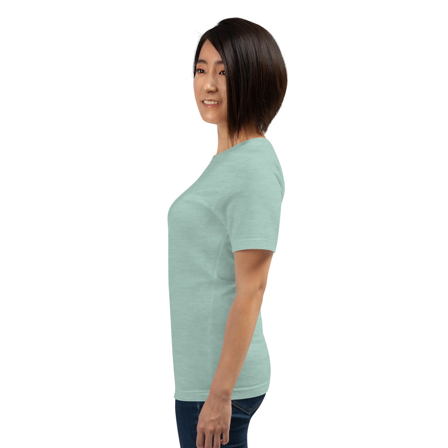 Balance Court T-Shirt - Left Placement image 83: Ash version, size L with left-side angle of the Libra range.