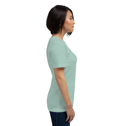 Balance Court T-Shirt - Left Placement image 81 in Ash, size S, showing right-side angle for the Libra design.