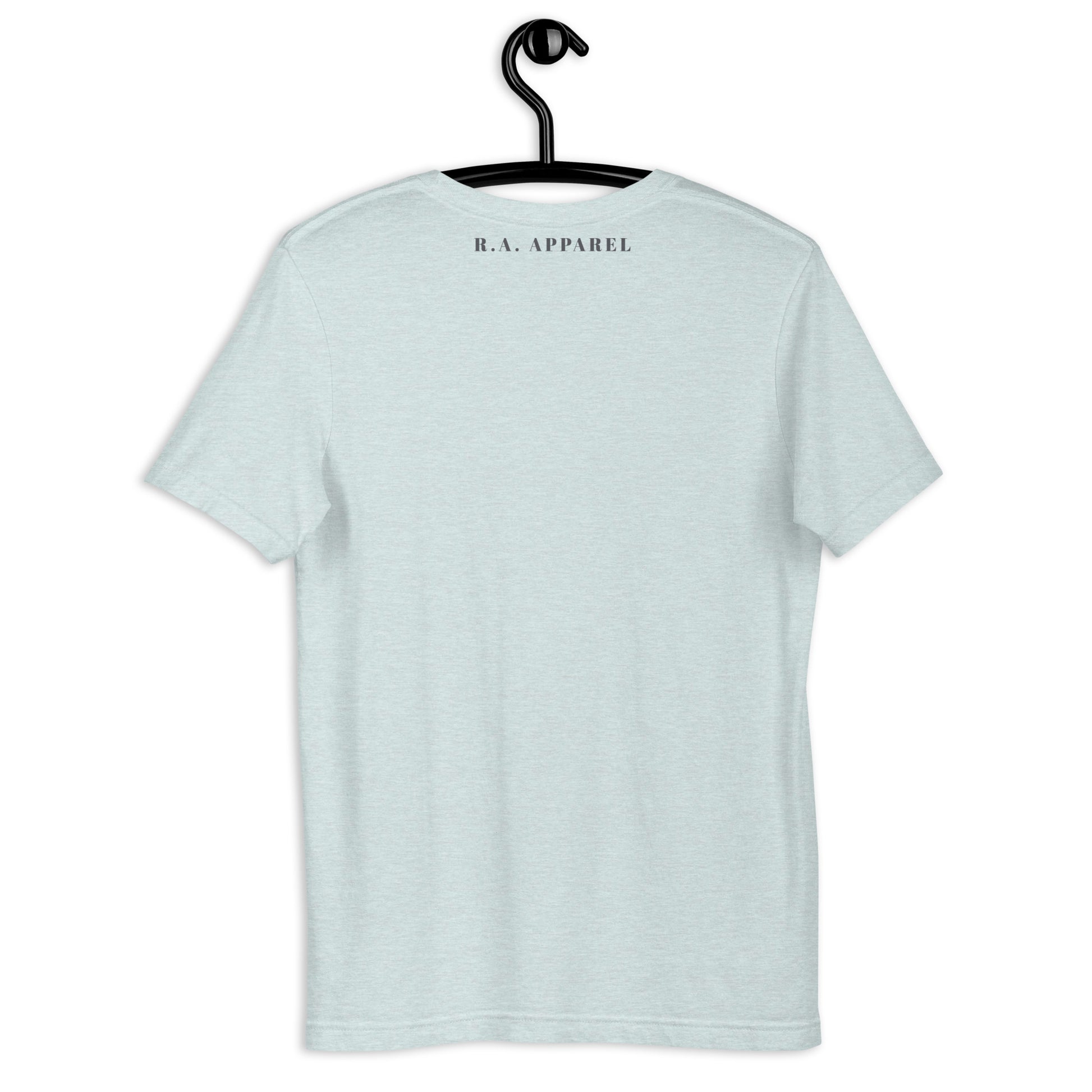 Northern Run T-Shirt - Left Placement by R.A. Apparel, image 33, back view, Ocean Blue, size 4XL, left placement.