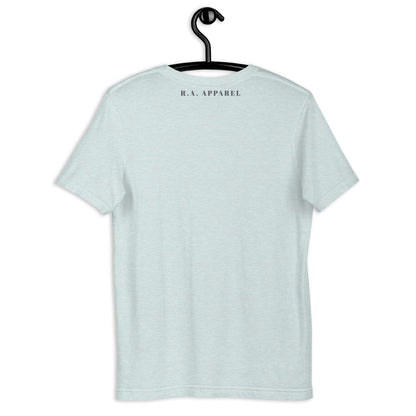 Northern Run T-Shirt - Left Placement by R.A. Apparel, image 33, back view, Ocean Blue, size 4XL, left placement.