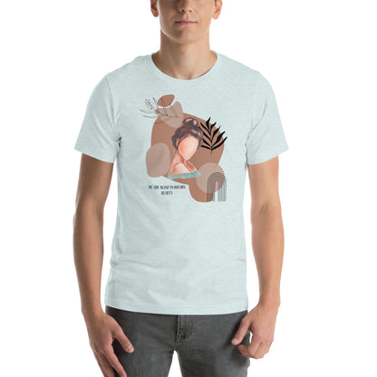 Blind Signal T-Shirt - Left Placement 40 product image 21 in Athletic Heather, size 4XL, with front view and left placement.