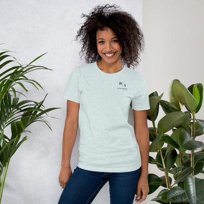 Blind Signal T-Shirt - Left Placement 41 image 19: Heather Prism Peach version, size 4XL with front view of the We Are Blind range.