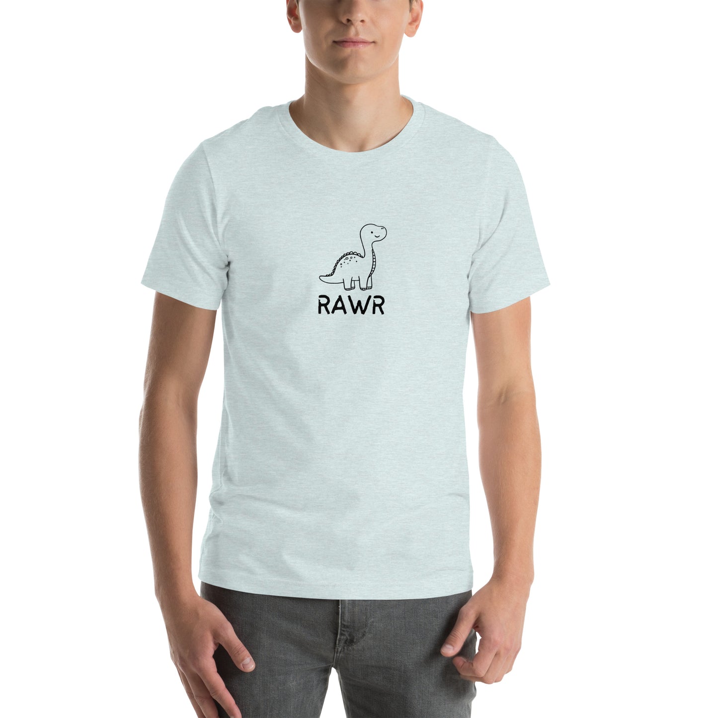 Wild Call T-Shirt - Left Placement by R.A. Apparel, image 21, front view, Athletic Heather, size 4XL, left placement.