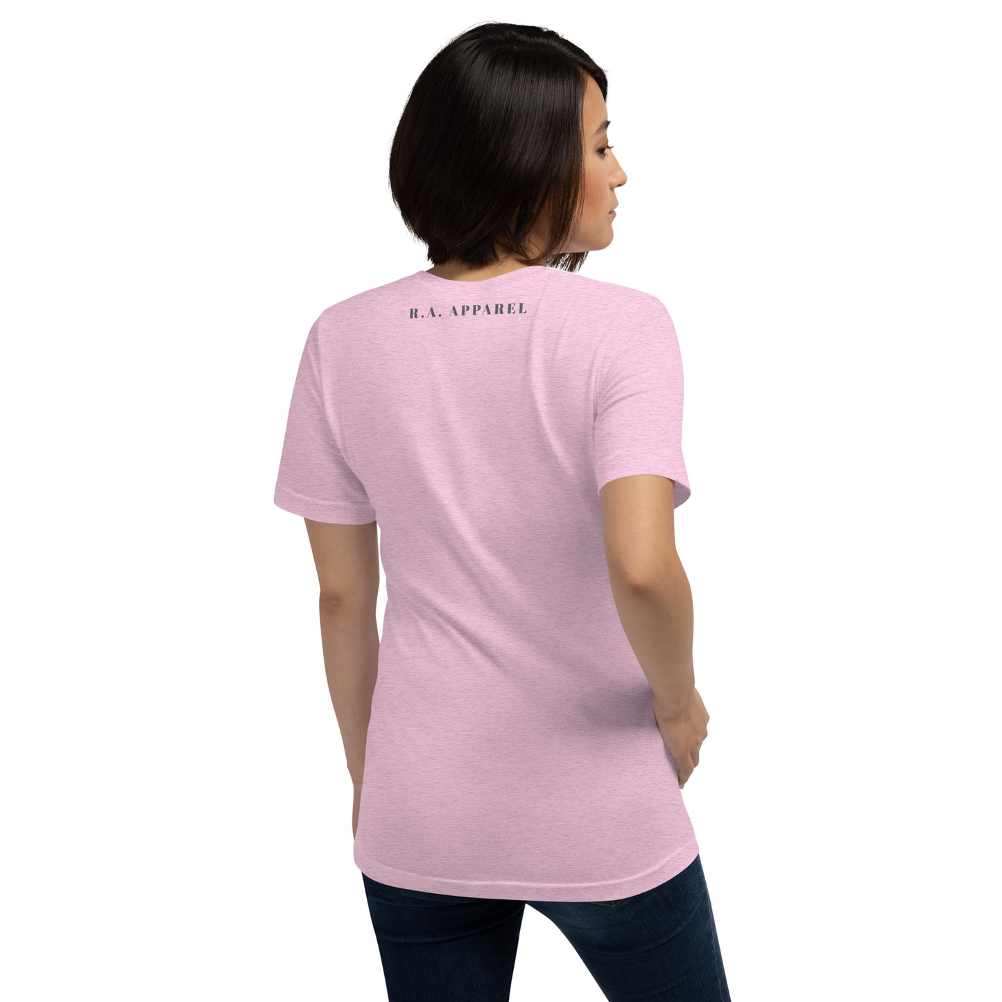 Twin Signal T-Shirt - Left Placement image 84: Pink version, size S with back view of the Gemini range.