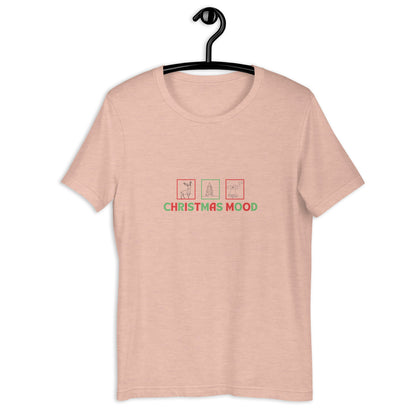 Image 35 of Soft Cream Festive Mood T-Shirt - Left Placement, size M, with Xmas Mood artwork visible in front view.