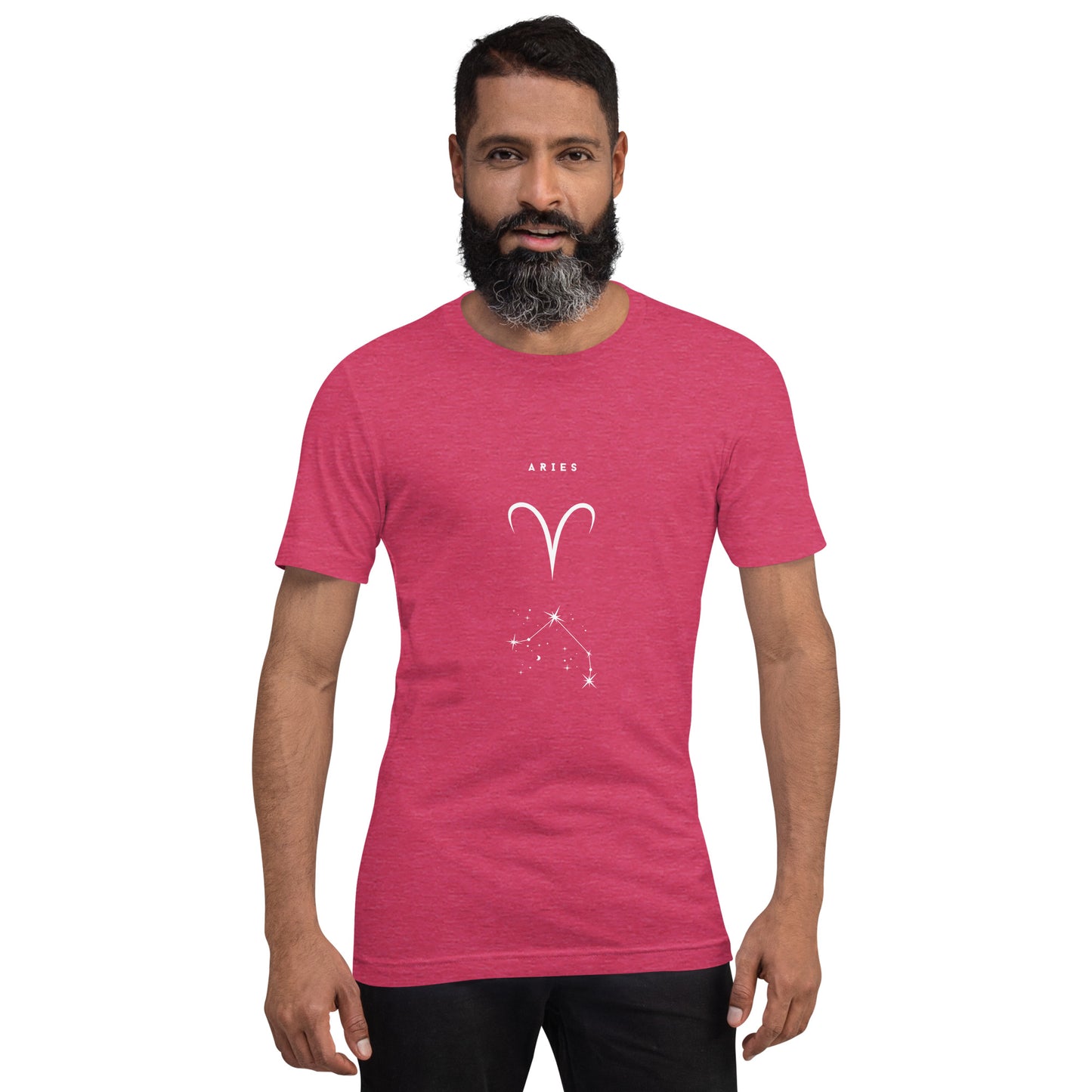 Image 21 of Olive Marsborne T-Shirt - Left Placement, size S, with Aries artwork visible in front view.