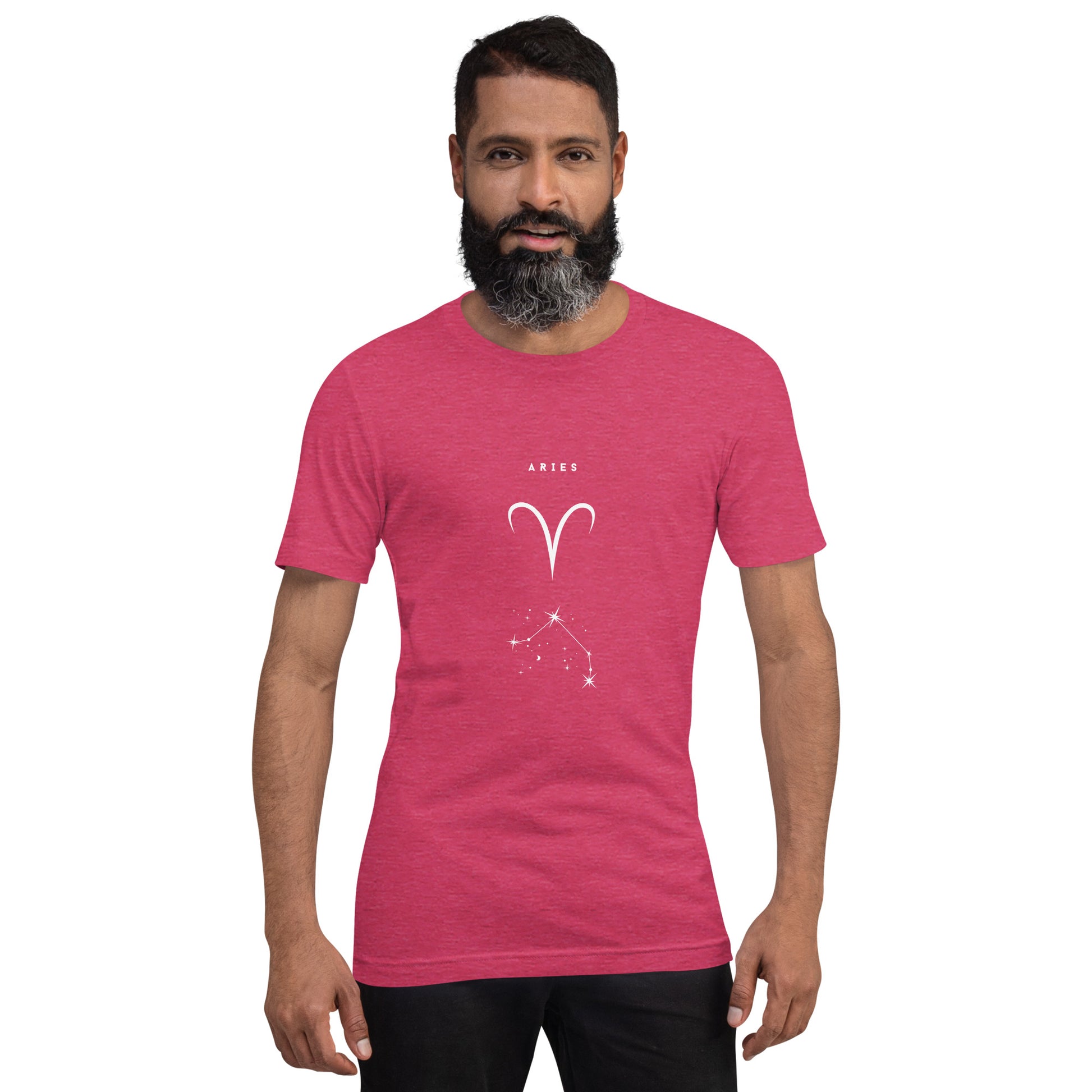 Image 21 of Olive Marsborne T-Shirt - Left Placement, size S, with Aries artwork visible in front view.