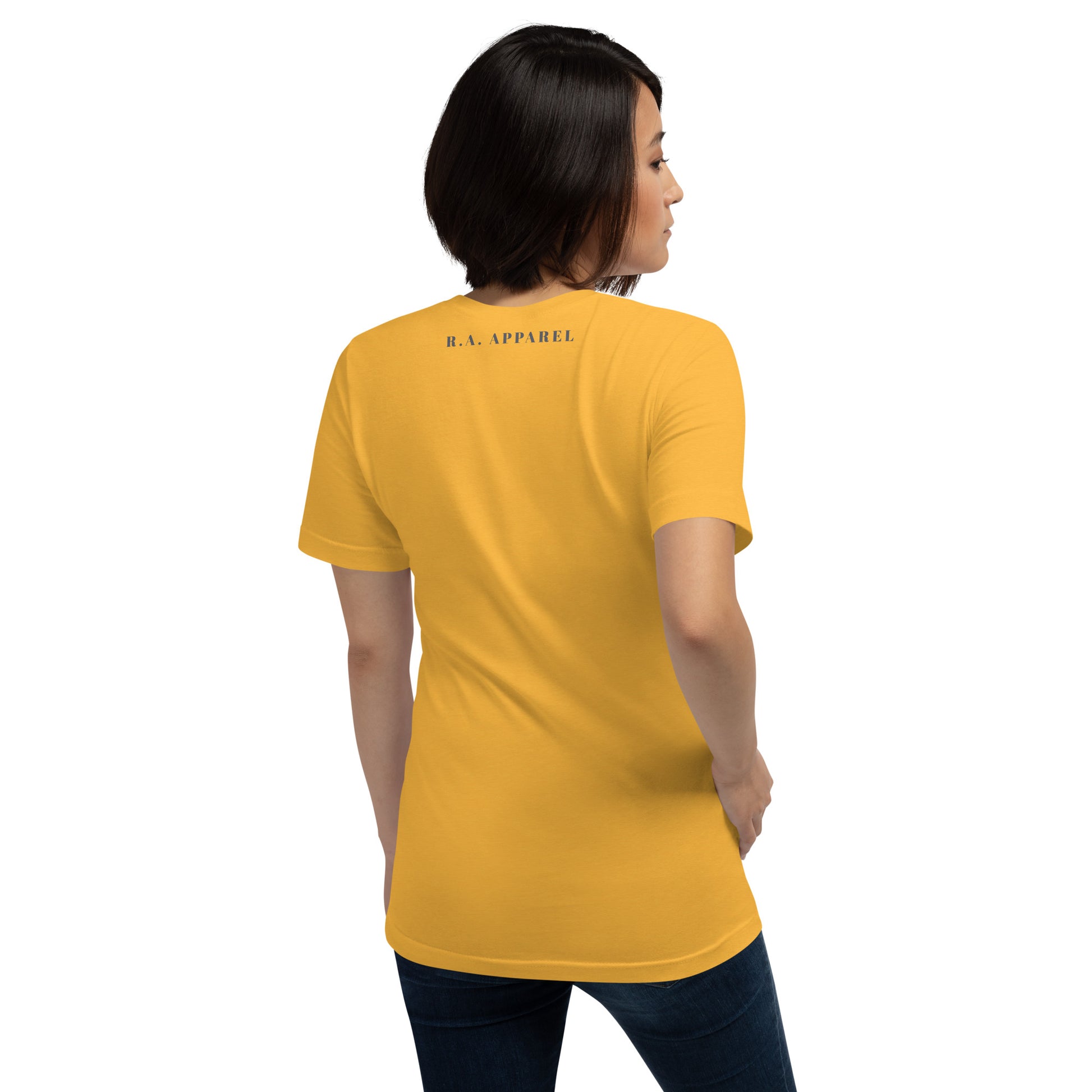 Balance Court T-Shirt - Left Placement product image 68 in Heather Prism Dusty Blue, size L, with back view and left placement.