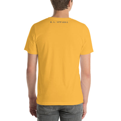 Avenor T-Shirt by R.A. Apparel, image 101, back view, selected colour, design placement.