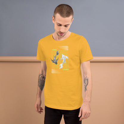 Equinoxe T-Shirt product image 61 in Orange, size S, with front view and design placement.
