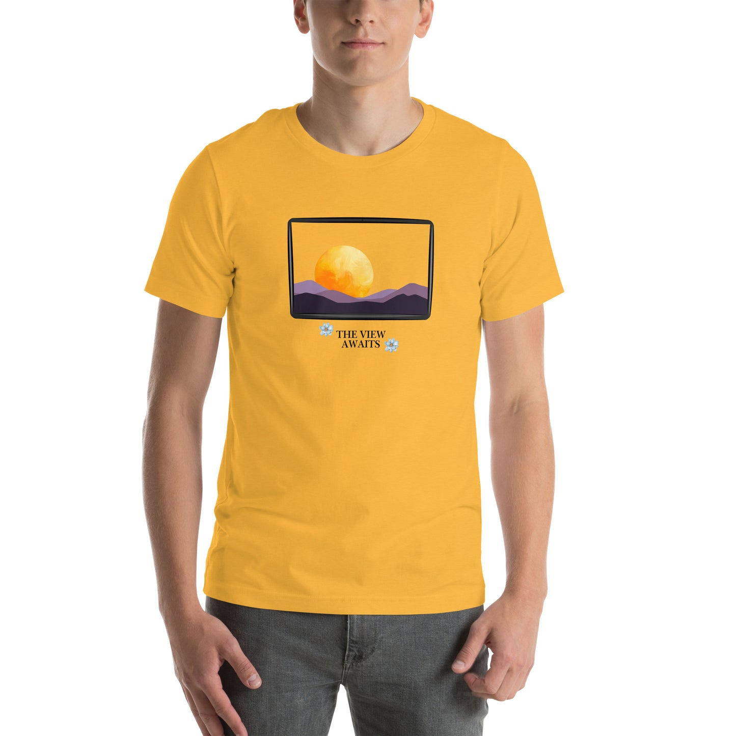 Avenor T-Shirt by R.A. Apparel, image 102, front view, selected colour, design placement.