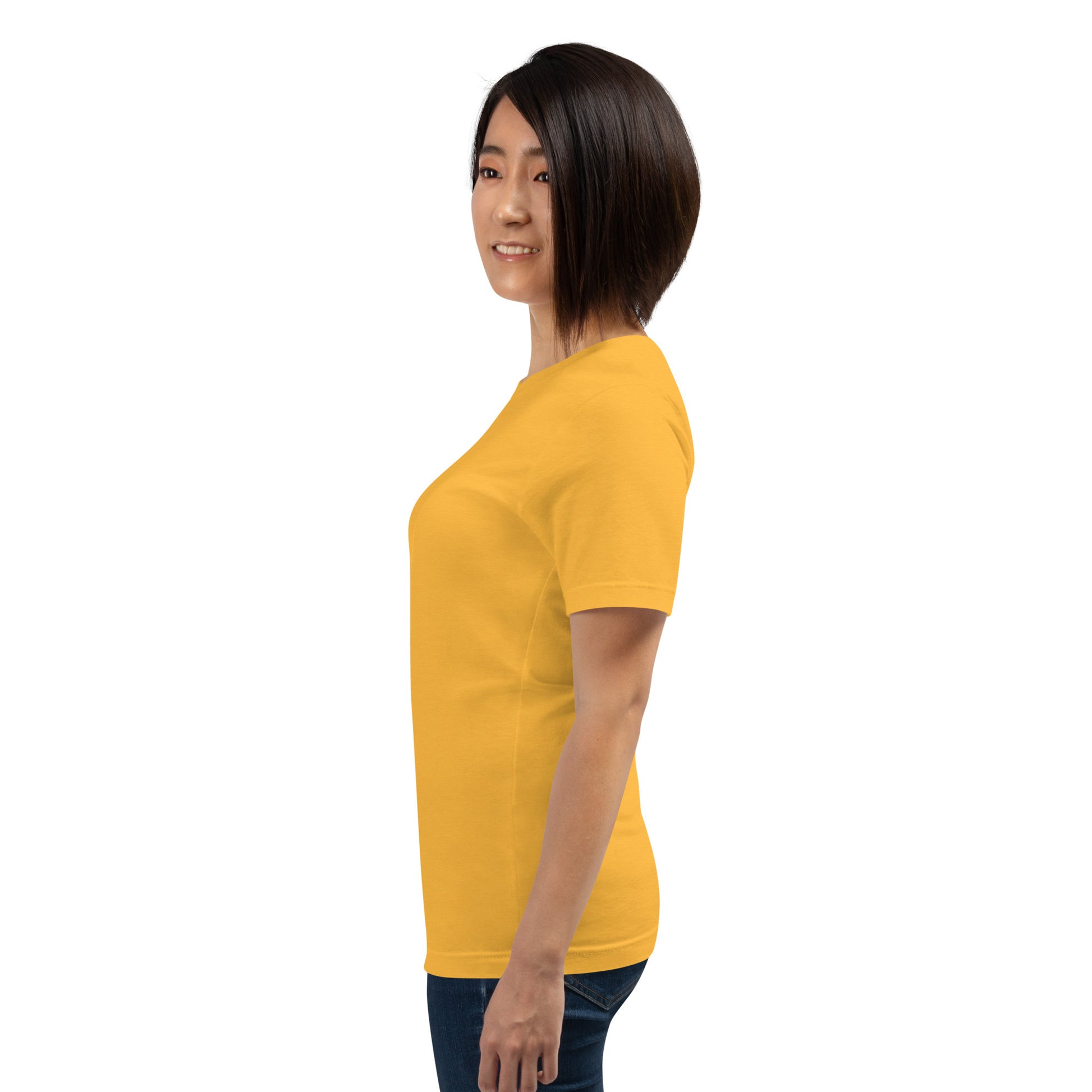 Balance Court T-Shirt - Left Placement image 69 in Heather Prism Dusty Blue, size XL, showing left-side angle for the Libra design.