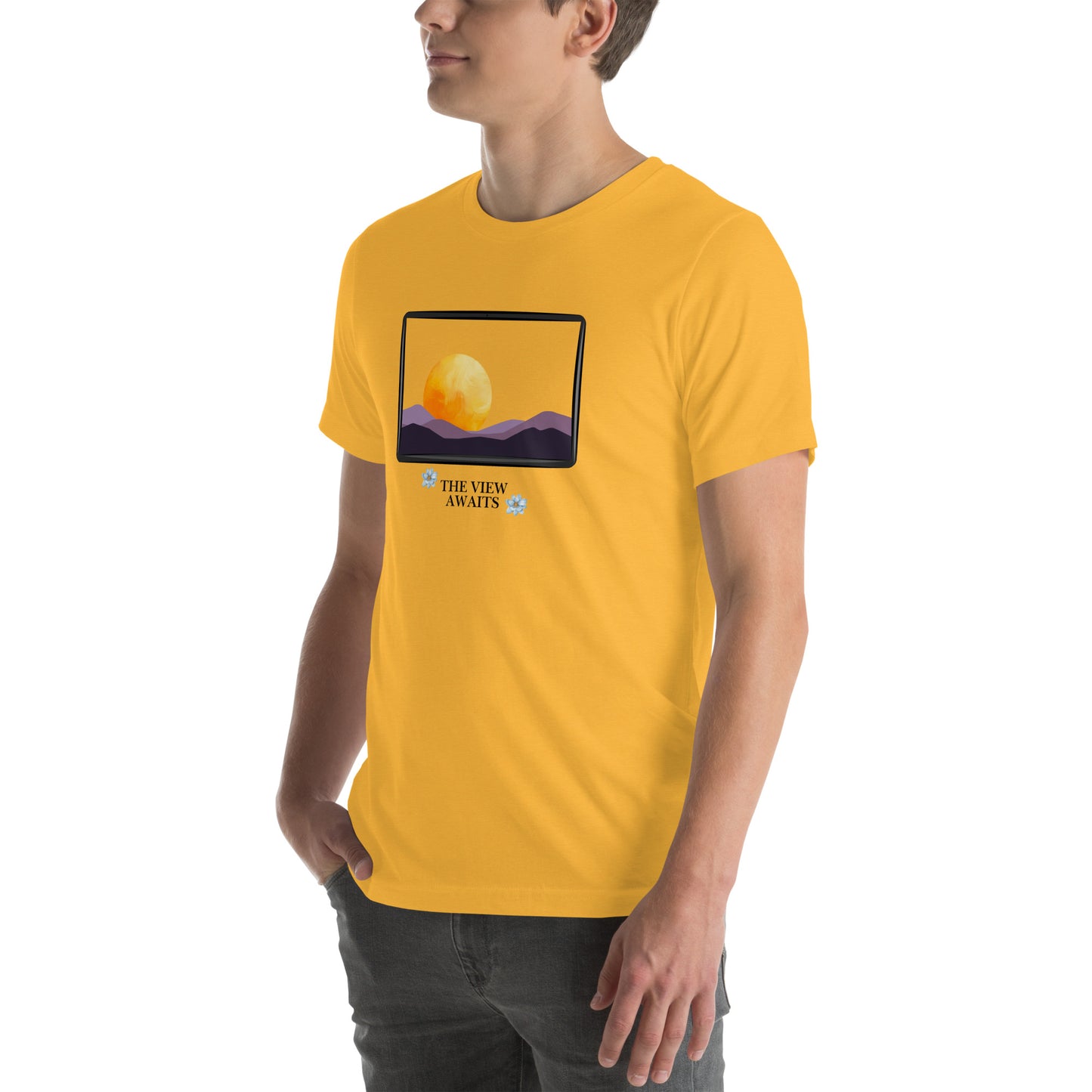 Avenor T-Shirt product image 99 in White, size XL, with front view, left-side angle and design placement.