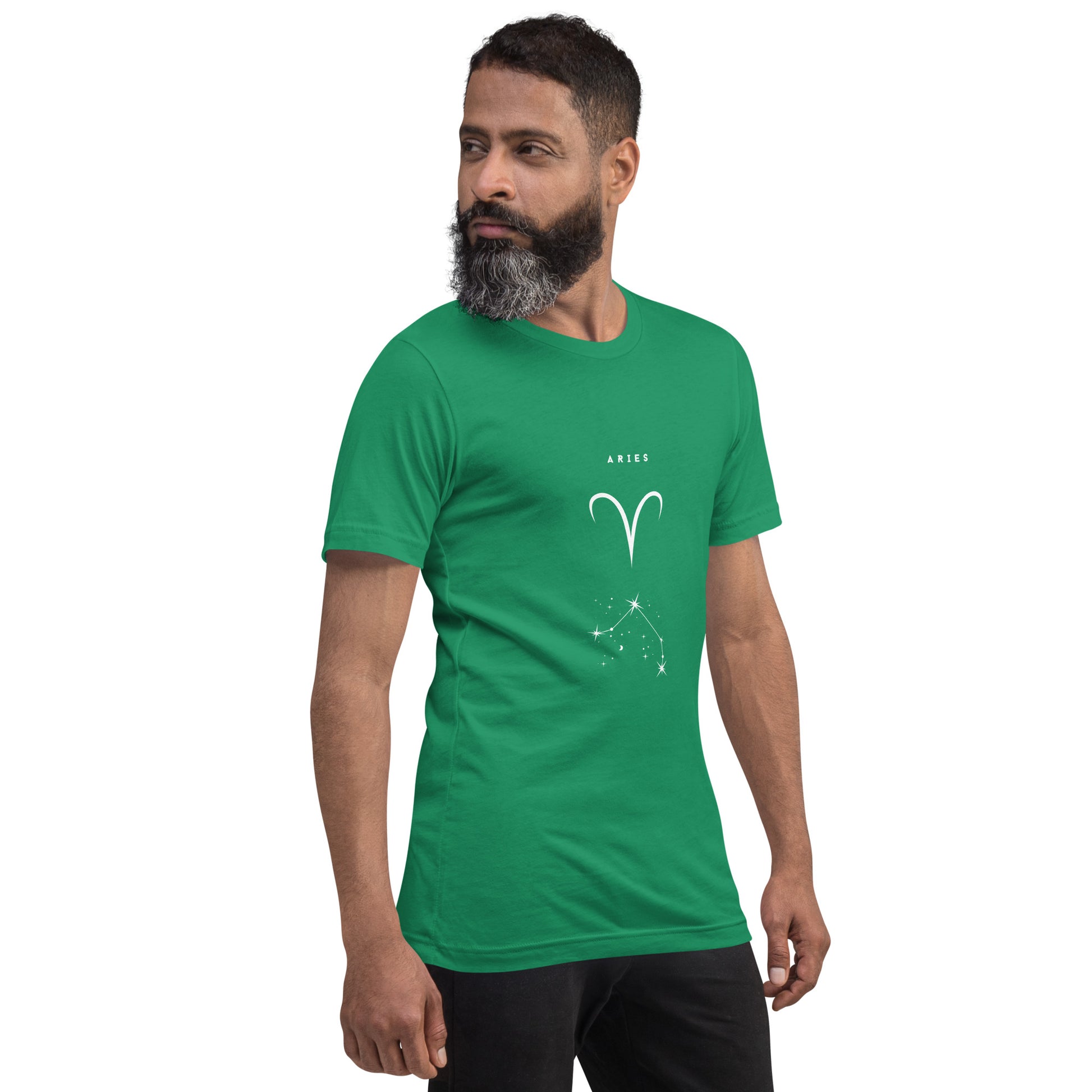 Marsborne T-Shirt - Left Placement image 36: Heather Deep Teal version, size XL with front view, right-side angle of the Aries range.