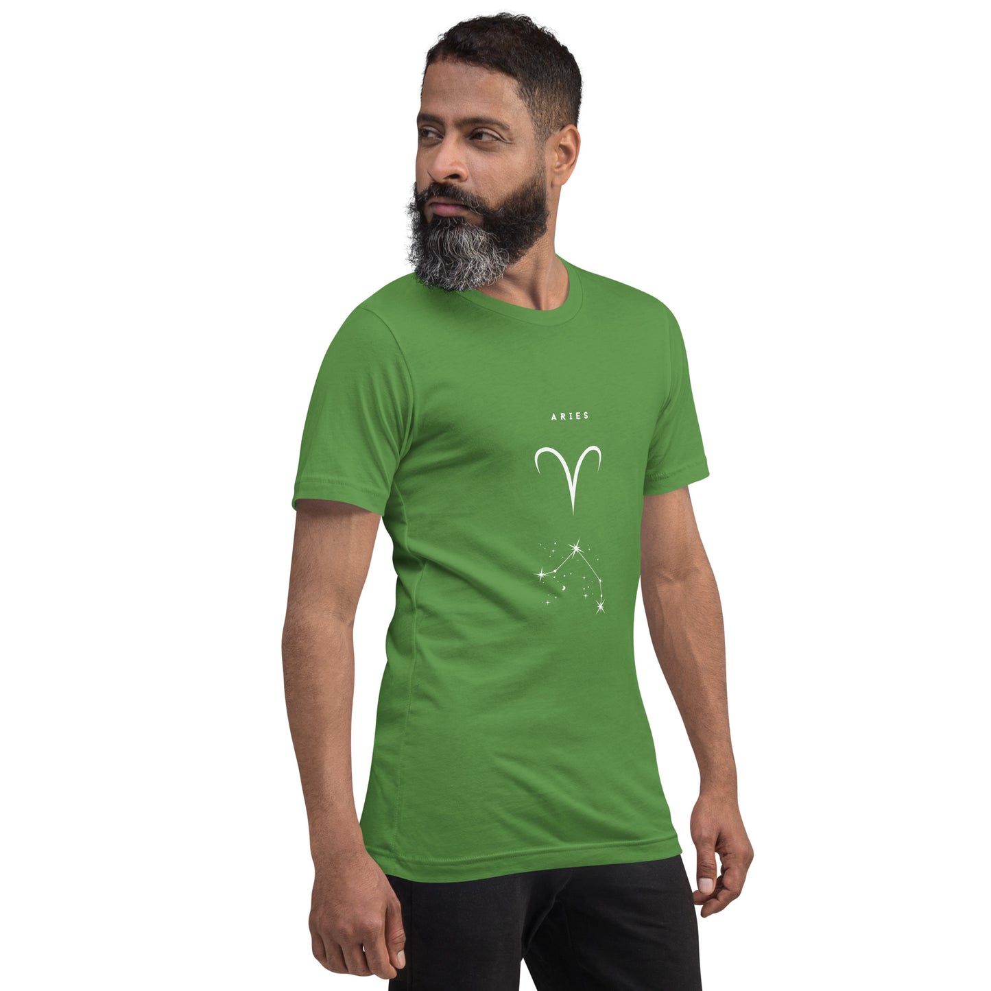 Marsborne T-Shirt - Left Placement image 48 in Mauve, size L, showing front view, right-side angle for the Aries design.