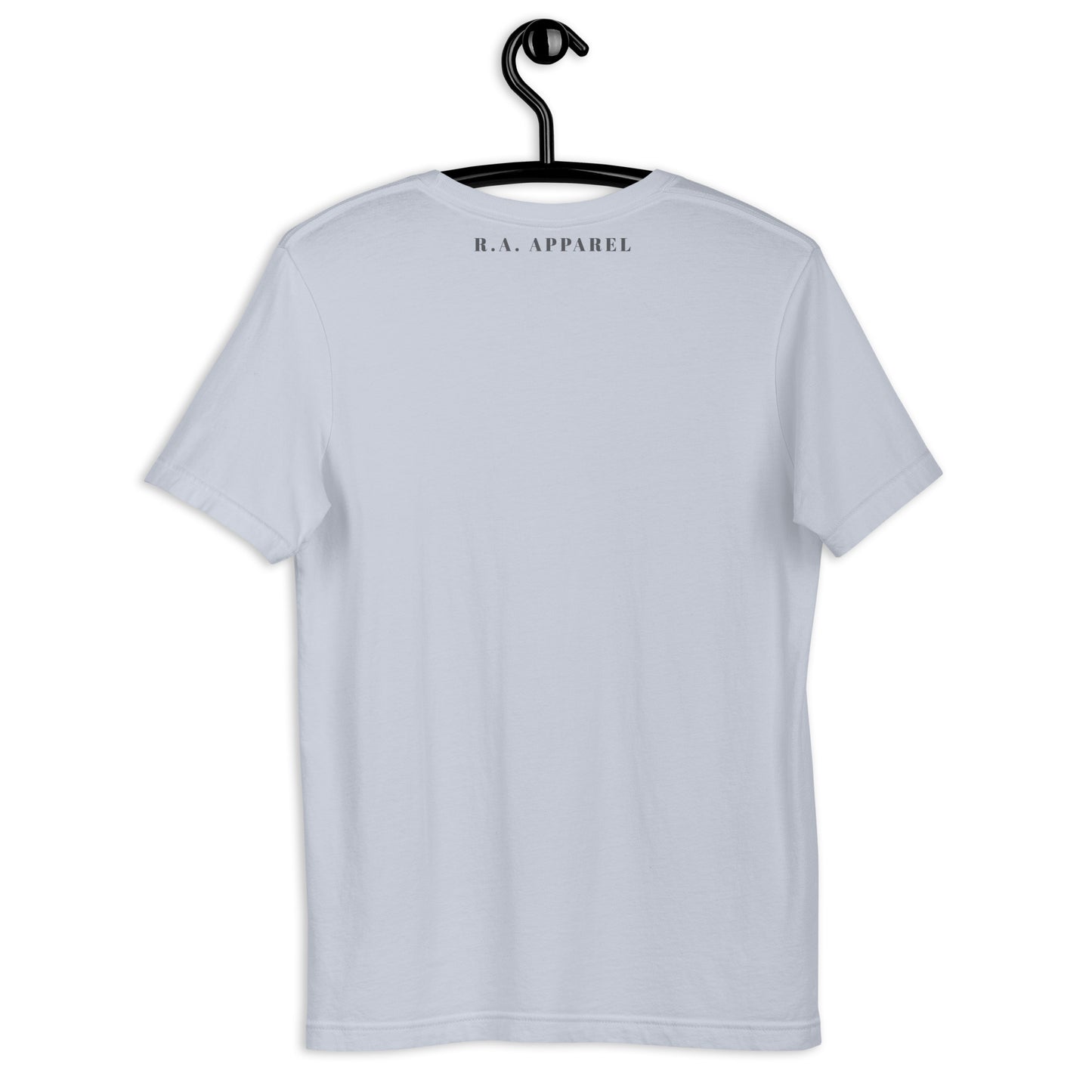 Northern Run T-Shirt - Left Placement image 9 in Pink, size M, showing back view for the Reindeer design.