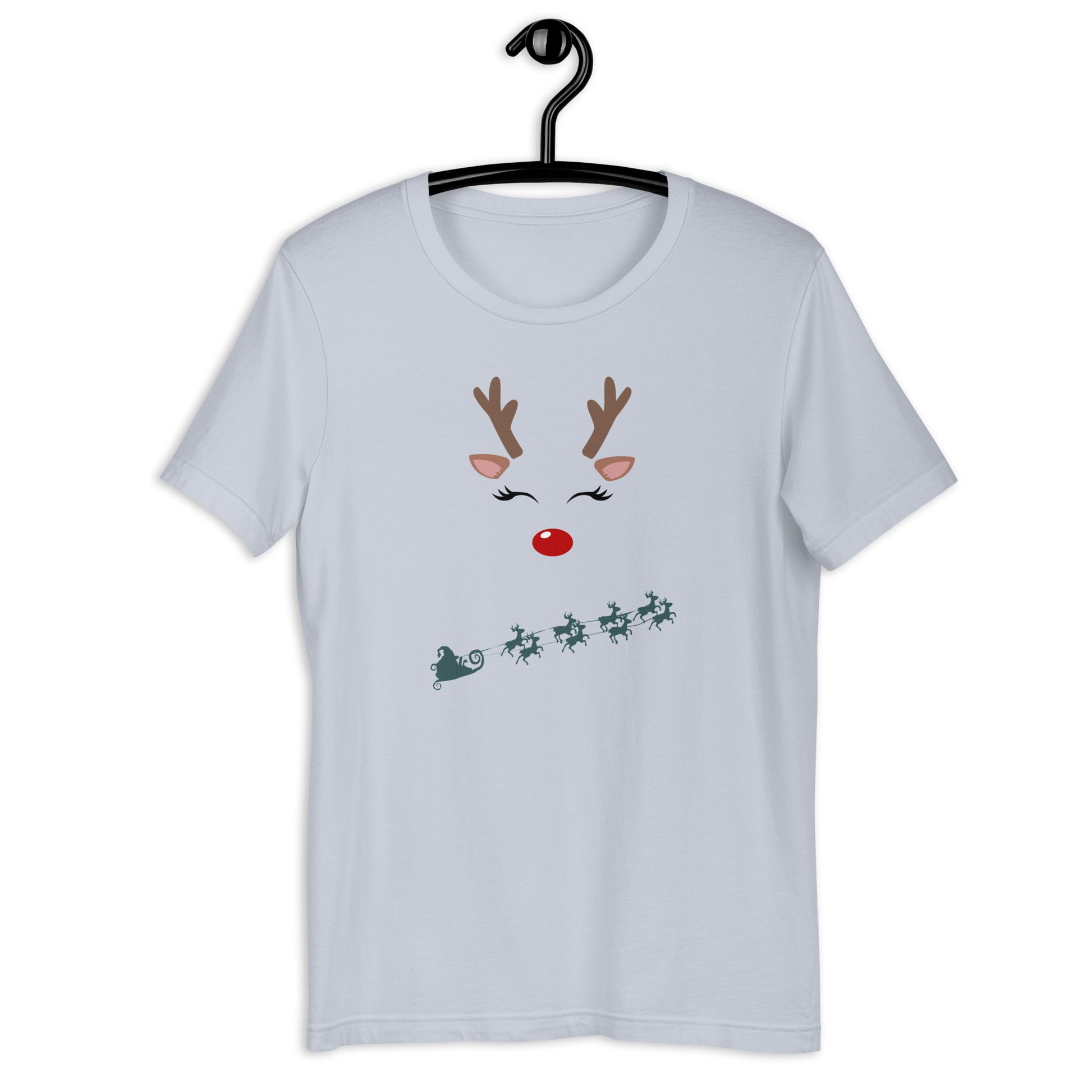 Northern Run T-Shirt - Left Placement product image 8 in Pink, size S, with front view and left placement.