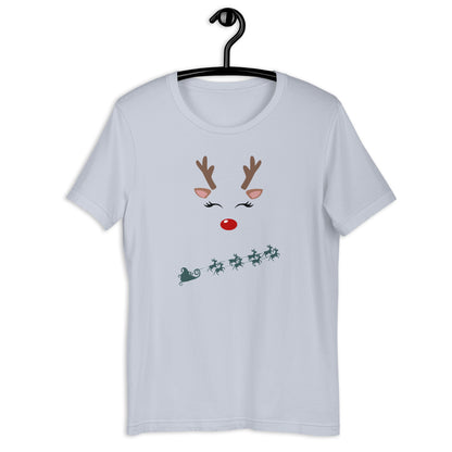 Northern Run T-Shirt - Left Placement product image 8 in Pink, size S, with front view and left placement.
