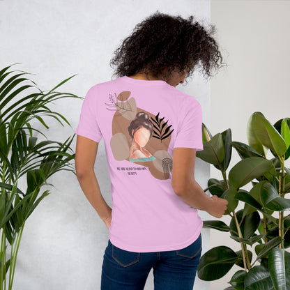 Blind Signal T-Shirt - Left Placement 41 image 26: Pink version, size 4XL with back view of the We Are Blind range.