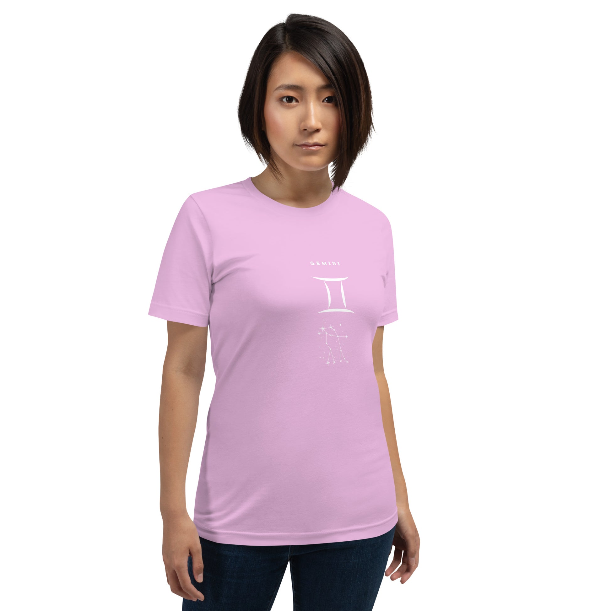 Twin Signal T-Shirt - Left Placement image 103 in selected colour, showing front view for the Gemini design.