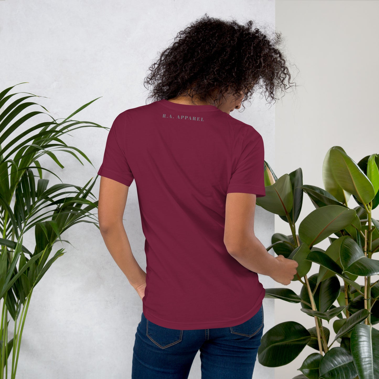 Tideborn T-Shirt - Left Placement image 10 in Black, size L, showing back view for the Pisces design.