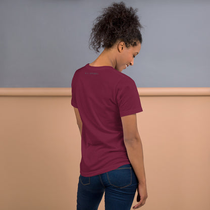 Image 8 of Black Heather Afterhours T-Shirt - Left Placement, size 4XL, with Night Life artwork visible in back view.