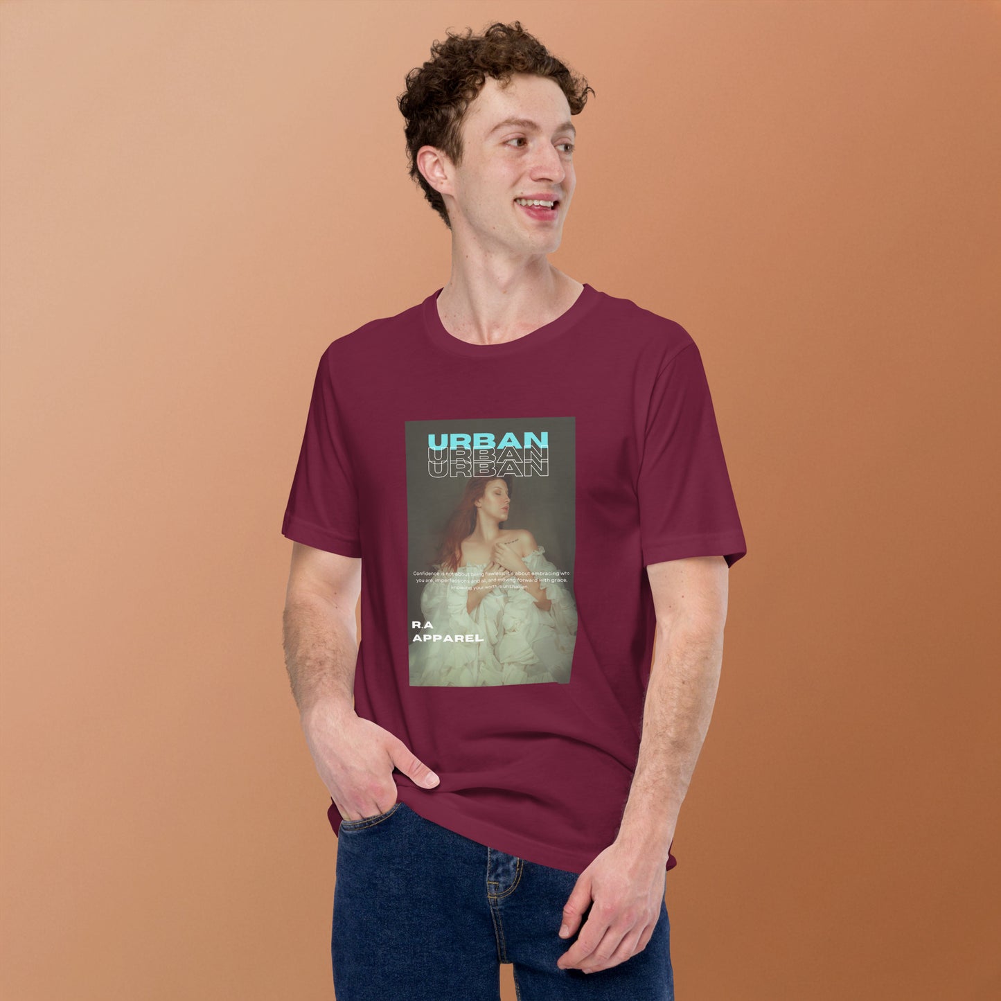 Urban T-Shirt - Left Placement image 10 in Black, size L, showing front view for the Urban design.