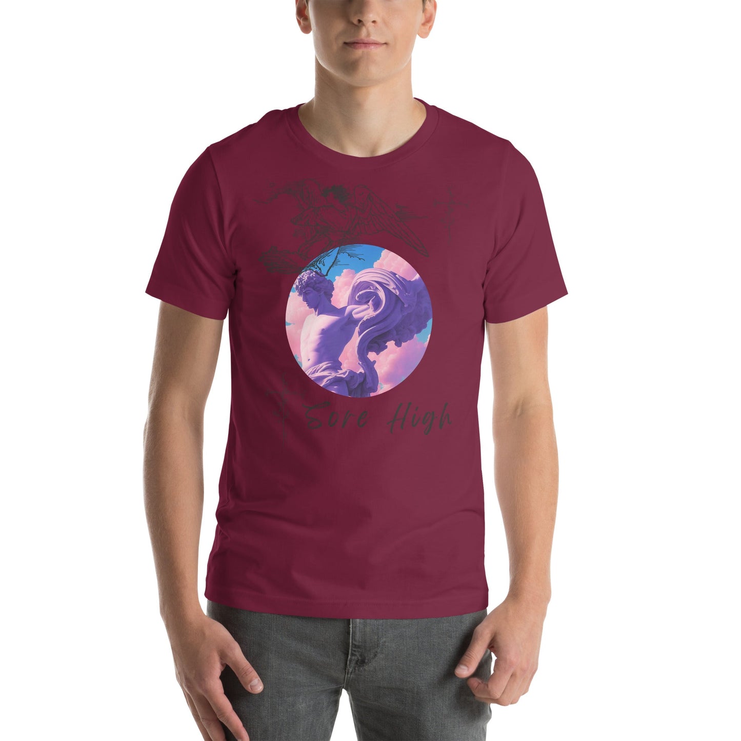 Skyborne T-Shirt - Left Placement by R.A. Apparel, image 8, front view, Black, size S, left placement.