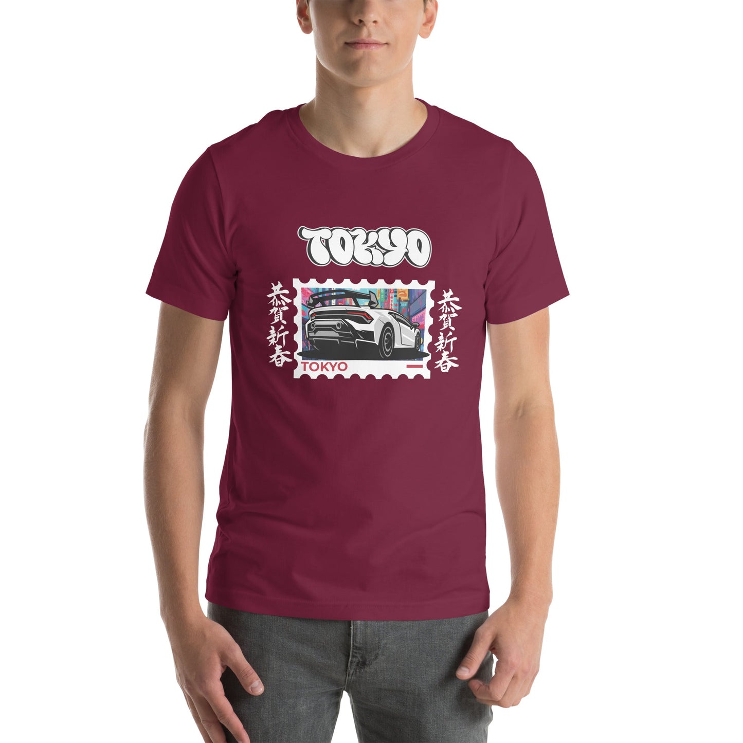 Tokyo Signal T-Shirt - Left Placement image 8 in Black, size S, showing front view for the Tokyo design.