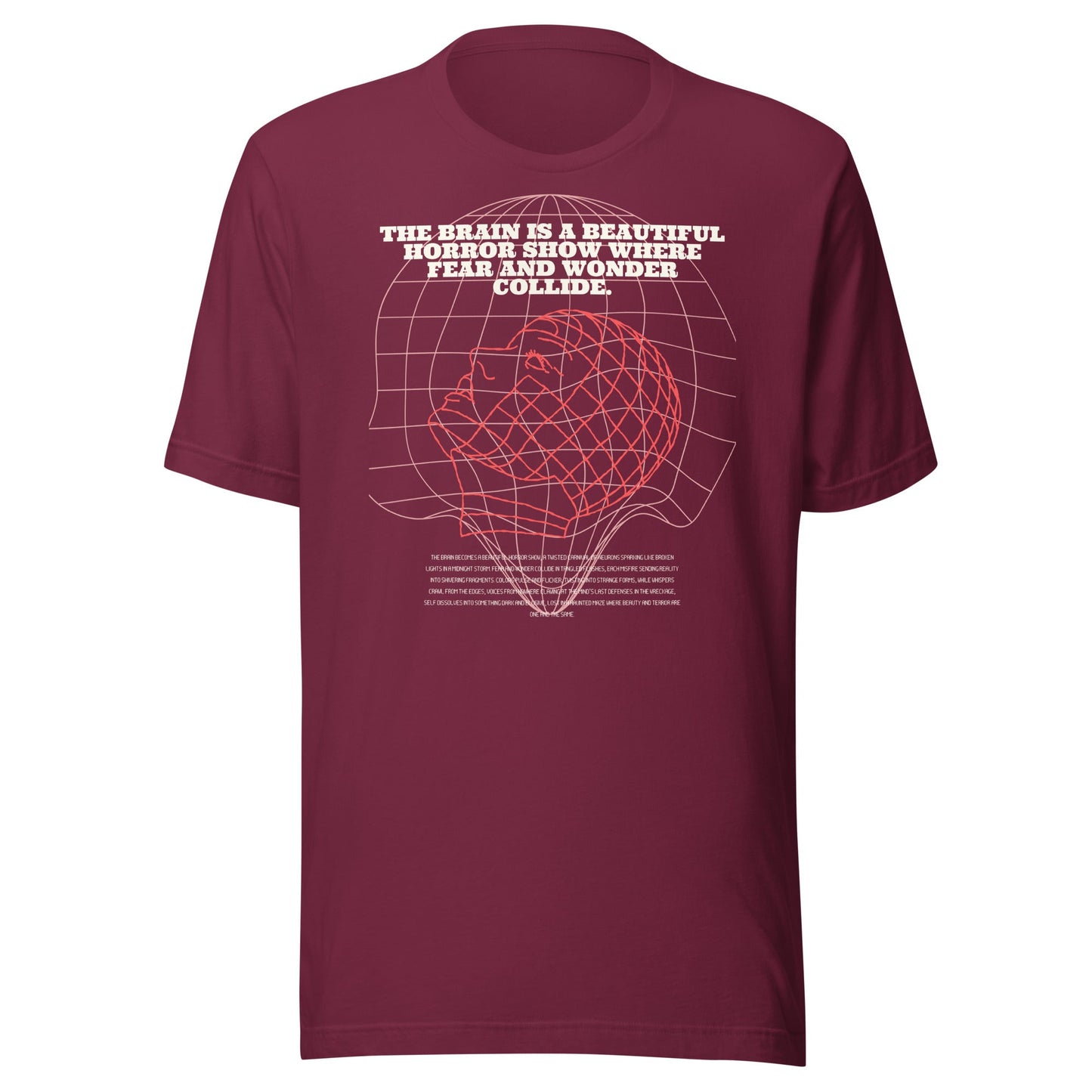 Fractured Process T-Shirt - Left Placement by R.A. Apparel, image 7, front view, Black Heather, size 4XL, left placement.
