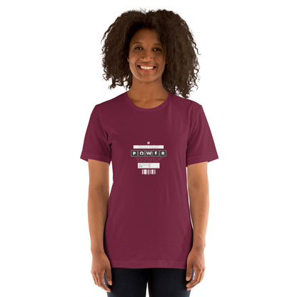 Impact Form T-Shirt - Left Placement image 7: Black Heather version, size 4XL with front view of the Shape Lives range.