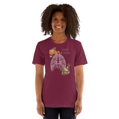 Innerline T-Shirt - Left Placement product image 7 in Black Heather, size 4XL, with front view and left placement.