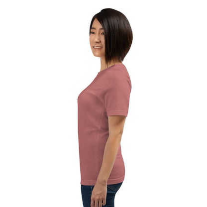Twin Signal T-Shirt - Left Placement image 77: Heather Prism Dusty Blue version, size M with left-side angle of the Gemini range.