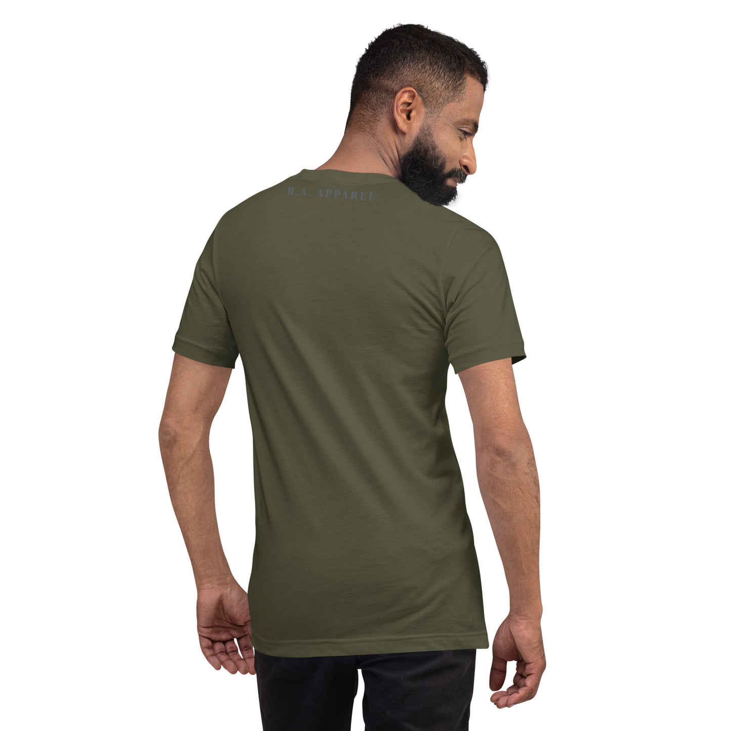Forward Kind T-Shirt - Left Placement 78 product image 41 in Dark Grey, size XS, with back view and left placement.
