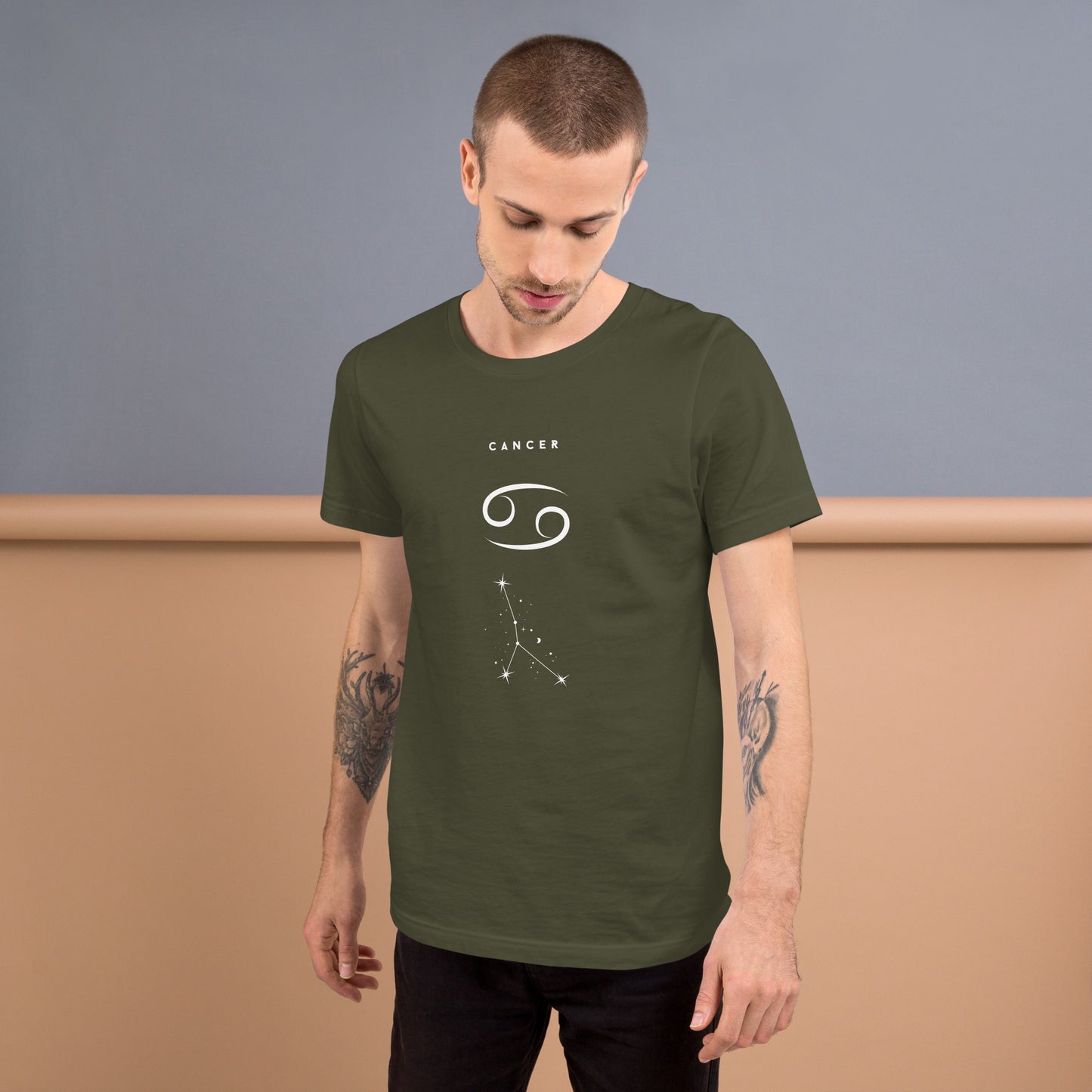 Moonhaven T-Shirt by R.A. Apparel, image 69, front view, Heather Navy, size XL, design placement.